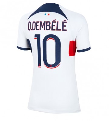 Paris Saint-Germain Ousmane Dembele #10 Segunda Equipación Mujer 2023-24 Manga Corta